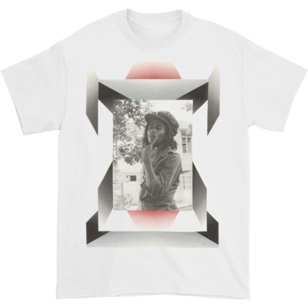 Glass Portrait Tshirt Bob Marley Graphics Classic T-shirt